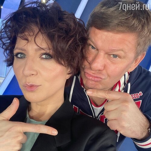 Яна Чурикова с Дмитрием Губерниевым 