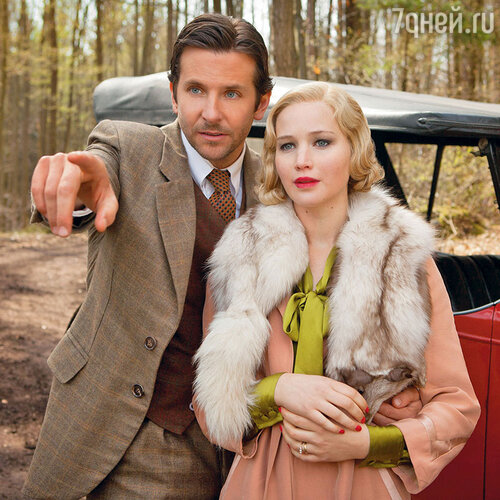 С Брэдли Купером в фильме «Серена». 2014 г.