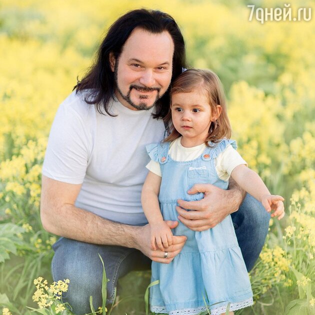 Борис Горячев с дочкой