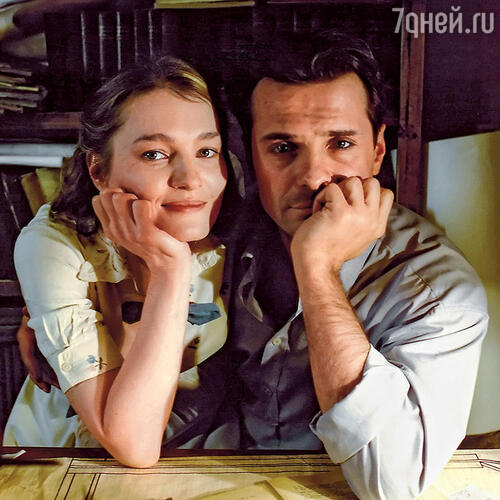 С Викторией Толстогановой на съемках сериала «Королев». 2007 г.