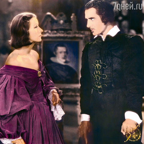 С Джоном Гилбертом в фильме «Королева Кристина». 1933 г.