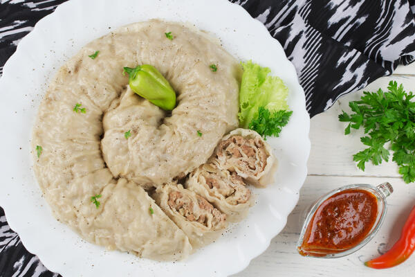 Готовим Урама ханум на пару — ленивые манты из узбекской кухни