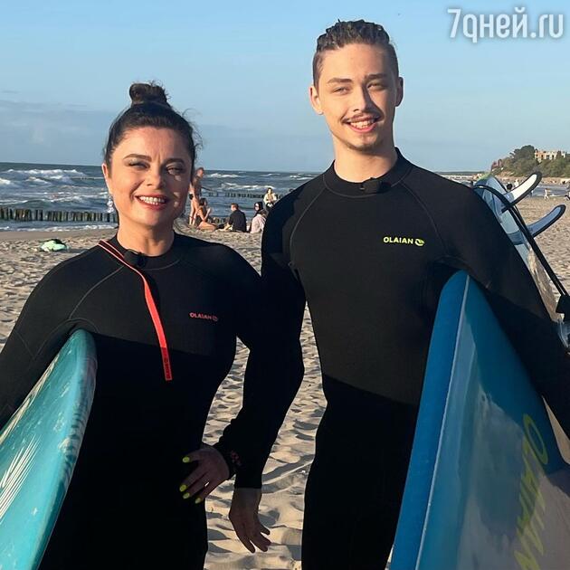 Наташа Королева с сыном Архипом