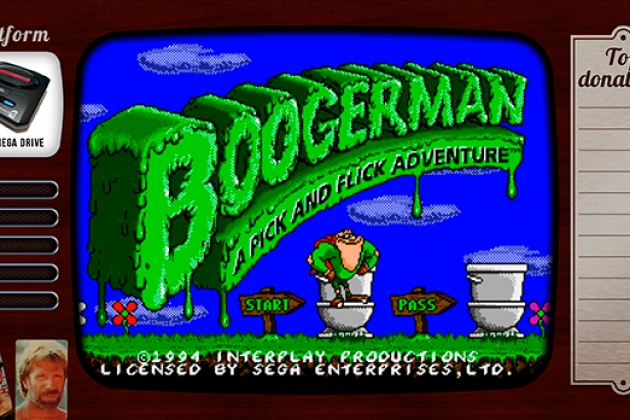 Старые старые игры. Выпуск 13. Boogerman: A Pick and Flick Adventure на sega mega drive