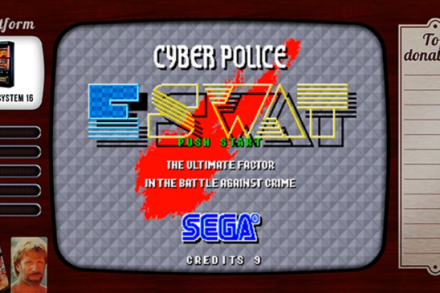 Старые старые игры. Выпуск 7. E-SWAT Cyber Polic на Sega System 16