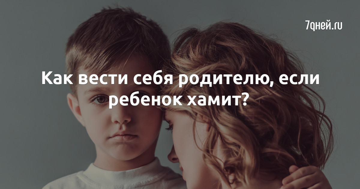 Не хамит родителям. Не хамит родителям